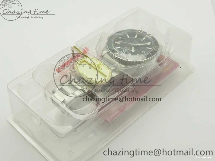 0407 Trendy Planet Ocean 43.5mm SS VSF 1:1 Best Edition Black Ceramic Bezel and Dial on SS Bracelet A8900 Super Clone 7973